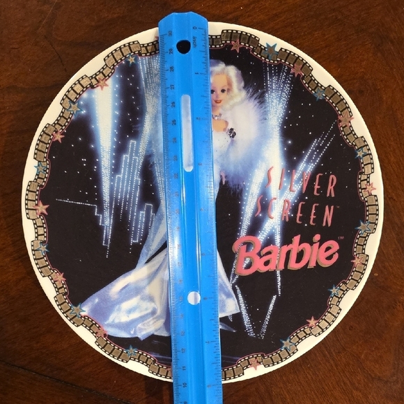 (J17) Barbie Silver Screen Collector Plate with White and Silver - Picture 2 of 6